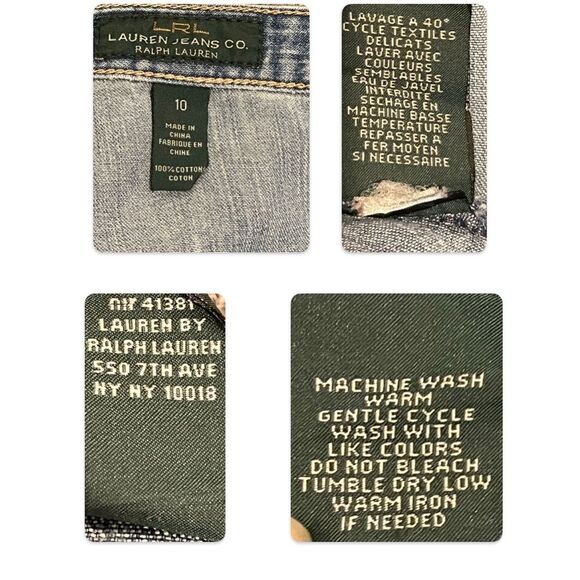 Lauren Ralph Lauren denim skirt, fit and flair western skirt, size 10 - Picture 2 of 3